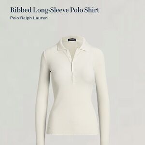Polo Ralph Lauren ribbed long sleeve polo shirt